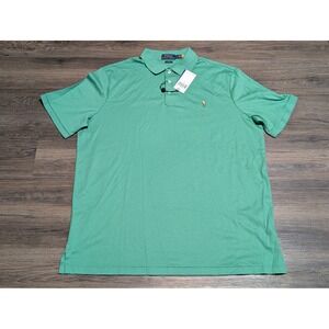 Polo Ralph Lauren Classic Fit Green‎ Short Sleeve Polo Shirt Mens Large NWT